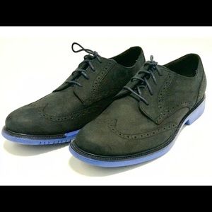 Cole Haan 10.5 Black Suede Oxfords